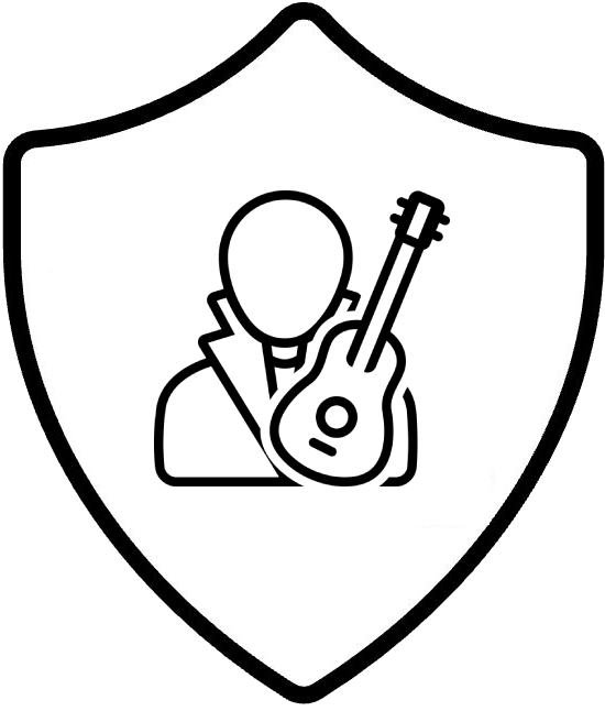 Person with guitar illustration